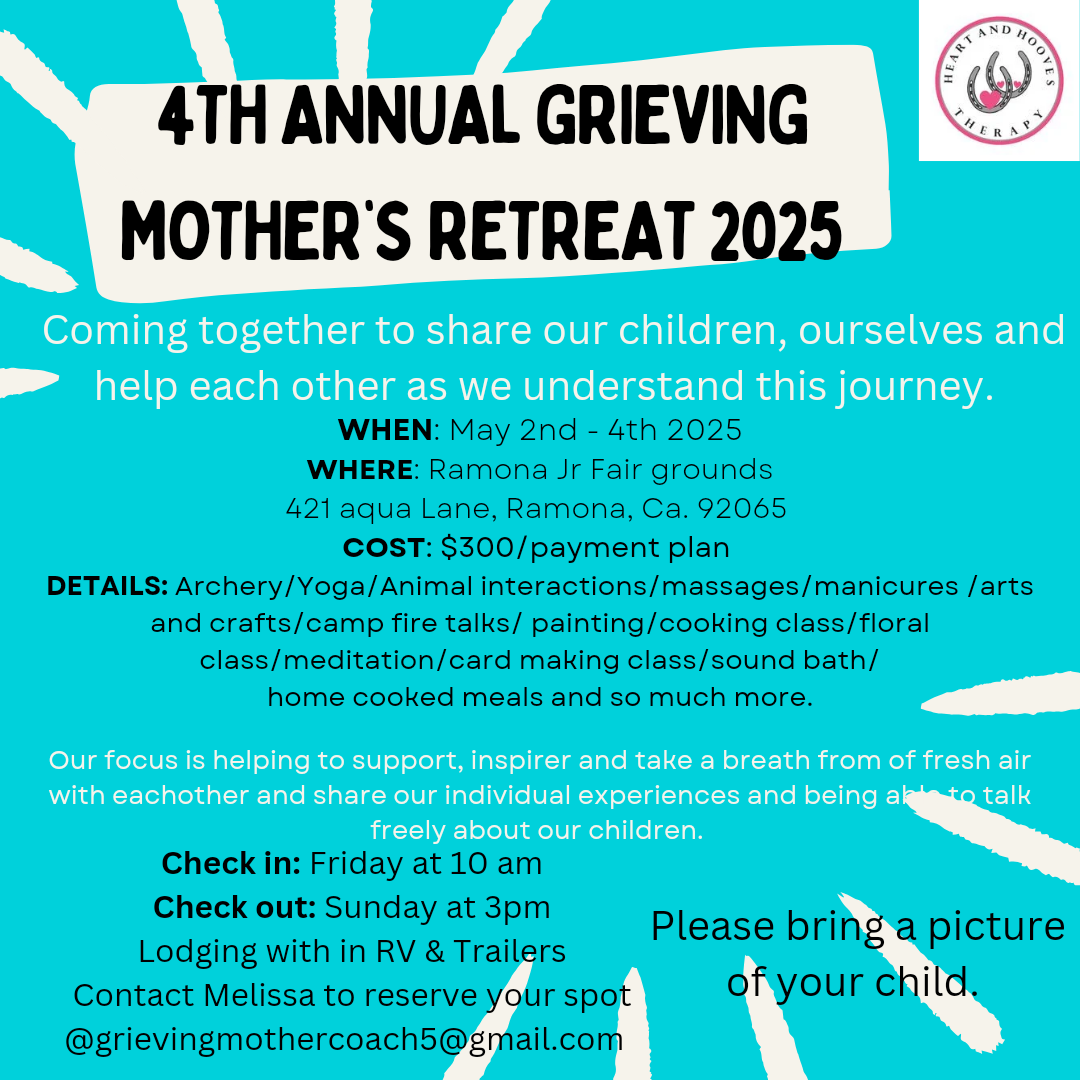 2025 Grieving Mothers Retreat Flyer